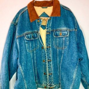 Vintage trucker lined jean jacket